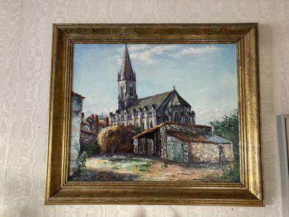 École moderne

Chevet d'église

Huile sur...