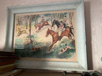 STANIS - École du XXe siècle

Chasse à courre

Aquarelle,...