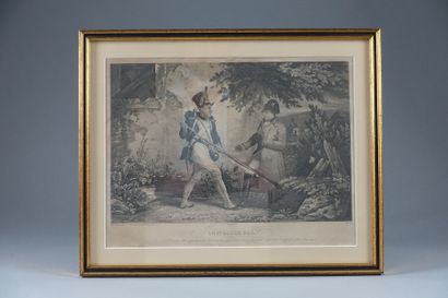 Lot de quatre gravures Napoléoniennes comprenant...