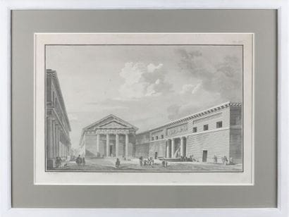 Deux gravures d'après Poulleau figurant :

-...