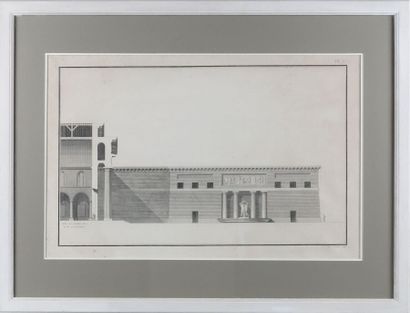 Deux gravures d'après Poulleau figurant :

-...