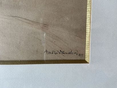 André VAUDIN 

Paysage, 1897

Lavis d'encre,...