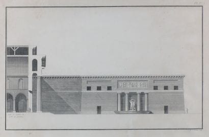 Deux gravures d'après Poulleau figurant :

-...