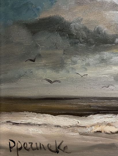 Paul PERMEKE (1918-1990)

Mer par temps nuageux

Huile...