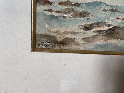 CHOISNARD 

Bord de mer

Deux Aquarelles,...