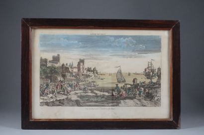 Ensemble de gravures sur le thème maritime...