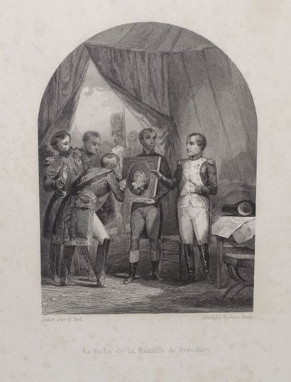 Ensemble de gravures napoléoniennes comprenant...