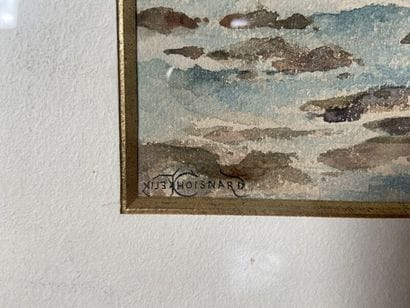 CHOISNARD 

Bord de mer

Deux Aquarelles,...