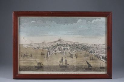 Ensemble de gravures sur le thème maritime...