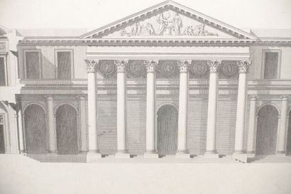 Trois gravures d'après Poulleau figurant...