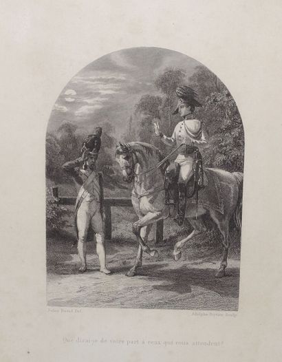 Ensemble de gravures napoléoniennes comprenant...