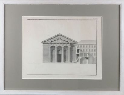 Deux gravures d'après Poulleau figurant des...