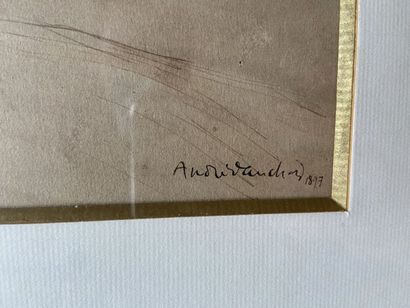 André VAUDIN 

Paysage, 1897

Lavis d'encre,...