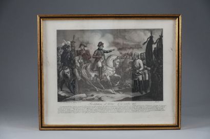 Lot de quatre gravures Napoléoniennes comprenant...