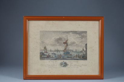 Ensemble de gravures sur le thème maritime...