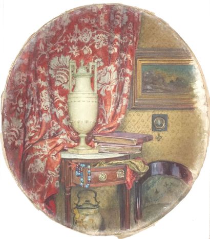 Pascal BLANCHARD (1807-1900)

Vue d'un intérieur,...