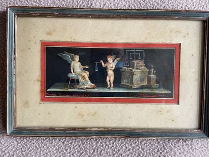 Souvenir de Pompéi

La pesée des âmes

Gouache...
