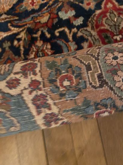Tapis Mesched (chaîne et trame en coton,...