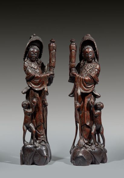 CHINE - XXe siècle

Deux statuettes de jeunes...