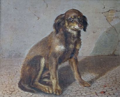 École du XIXe siècle

Chien assis

Huile...