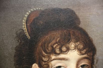 École française, vers 1810

Élégante au châle...