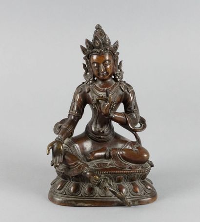 TIBET - XIXe siècle

Statuette en bronze...
