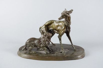 Pierre Jules Mêne (1810-1879)

Lévrier et...