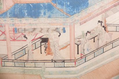CHINE - XIXe siècle

Encre et couleurs sur...