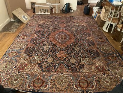 Tapis Mesched (chaîne et trame en coton,...