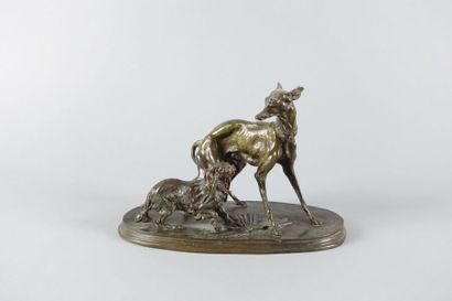 Pierre Jules Mêne (1810-1879)

Lévrier et...