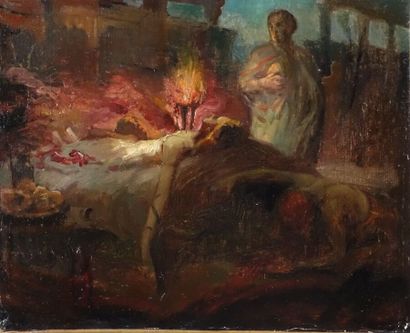 Entourage de ROCHEGROSSE

La Mort de Cléopâtre

Toile

(Petits...