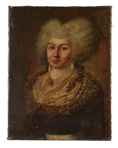 École espagnole vers 1780

Portrait de dame...