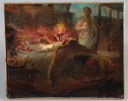 Entourage de ROCHEGROSSE

La Mort de Cléopâtre

Toile

(Petits...