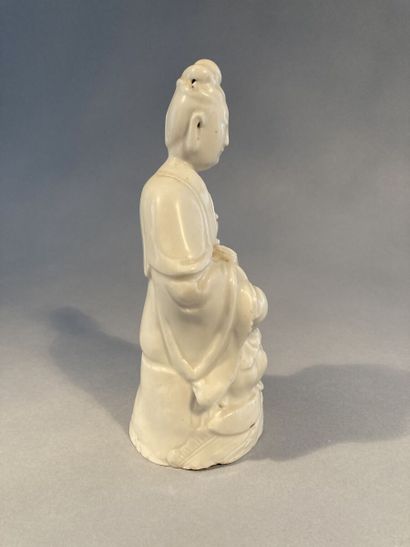 CHINE - XIXe siècle

Statuette de Guanyin...