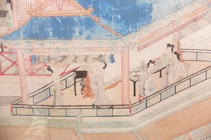 CHINE - XIXe siècle

Encre et couleurs sur...