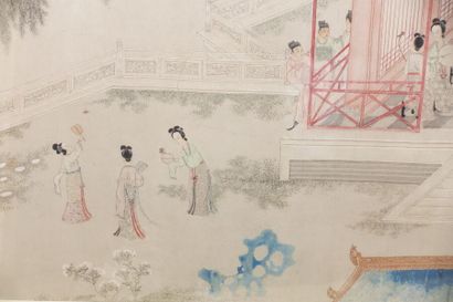 CHINE - XIXe siècle

Encre et couleurs sur...