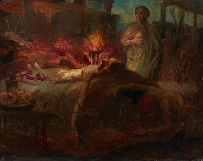 Entourage de ROCHEGROSSE

La Mort de Cléopâtre

Toile

(Petits...