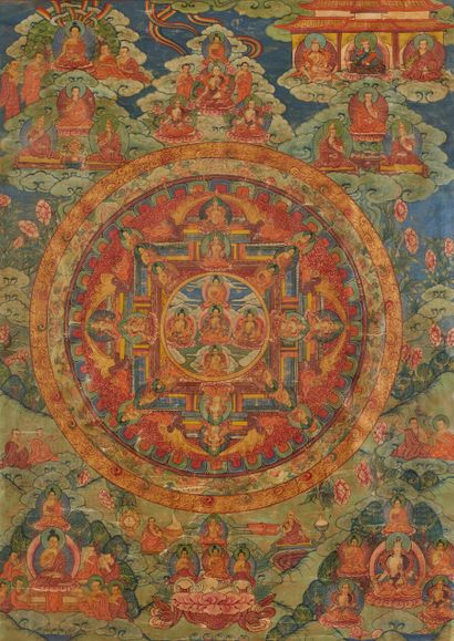 TIBET - XXe siècle

Mandala, détrempe sur...