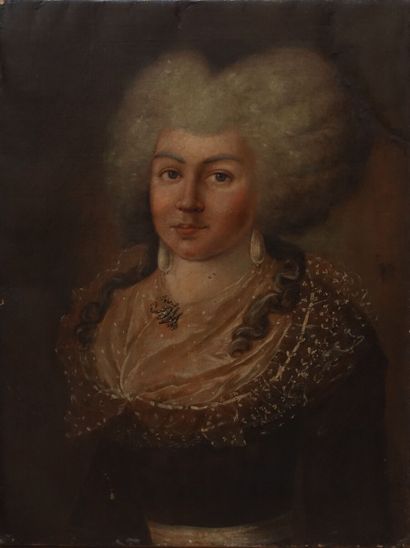 École espagnole vers 1780

Portrait de dame...