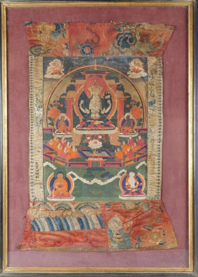 TIBET - XIXe siècle

Thangka, détrempe sur...