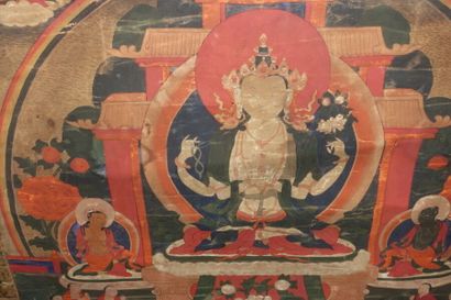 TIBET - XIXe siècle

Thangka, détrempe sur...