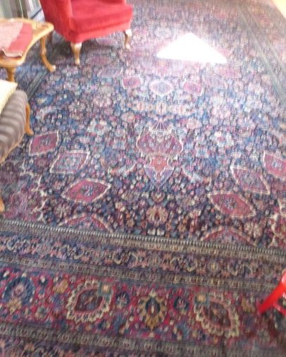 Tapis Mesched (chaîne et trame en coton,...