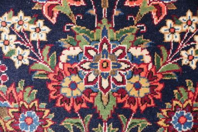 Tapis Keschan (chaîne et trame en coton,...