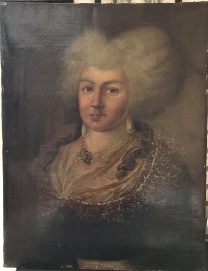 École espagnole vers 1780

Portrait de dame...