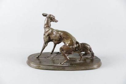 Pierre Jules Mêne (1810-1879)

Lévrier et...