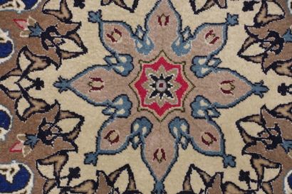 Tapis Tebriz (chaîne et trame en coton, velours...