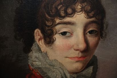 École française, vers 1810

Élégante au châle...