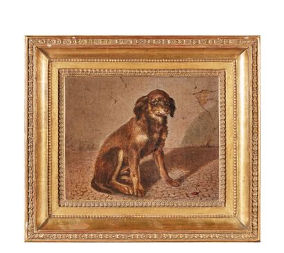 École du XIXe siècle

Chien assis

Huile...