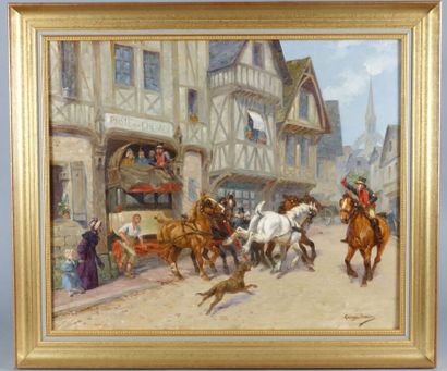 Georges BUSSON (1859-1933)

Poste aux chevaux...