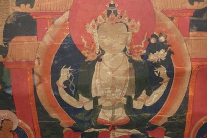 TIBET - XIXe siècle

Thangka, détrempe sur...